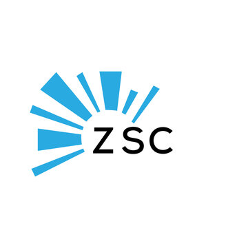 ZSC letter logo. ZSC blue image on white background and black letter. ZSC technology  Monogram logo design for entrepreneur and business. ZSC best icon.
