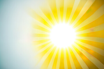 Fototapeta premium The sun may be seen beaming through the clouds in this image. overcast with some sunshine . Generative AI