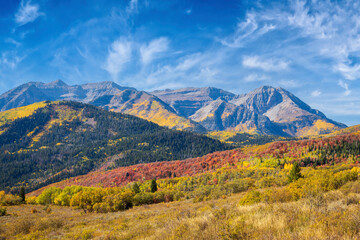 Vibrant autumn colors in Utah's Wasatch mountains