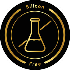 Silicone free vector logo icon.