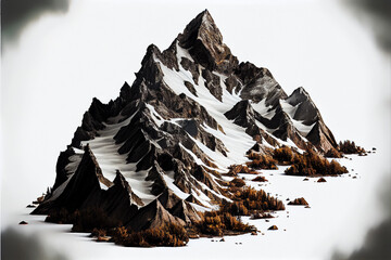 Mountain landscape illustration