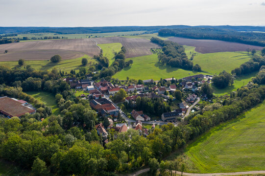 The City of Stadtroda from above (Thuringia, Germany)
