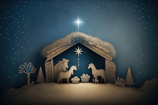 a lovely template for a Christmas backdrop. Generative AI