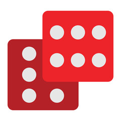 Dices Flat Icon