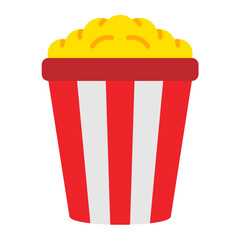 Popcorn Flat Icon