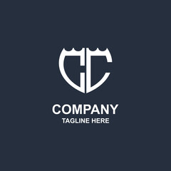 Obraz premium creative dc monogram logo design