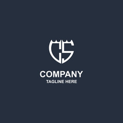 creative cs monogram logo design
