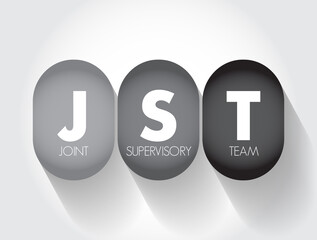 JST - Joint Supervisory Team acronym, business concept background