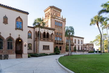 Ca' d'Zan in The Ringling in Sarasota, Florida, USA. Ca' d'Zan is a Mediterranean revival style residence  of John Ringling and his wife Mable. 