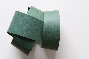 3d paper rings on blank paper