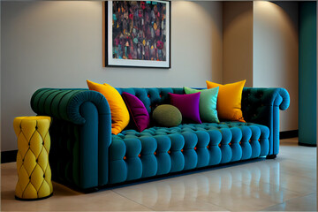 Modern livingroom in showroom