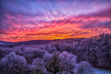 Sonnenaufgang im Taunus