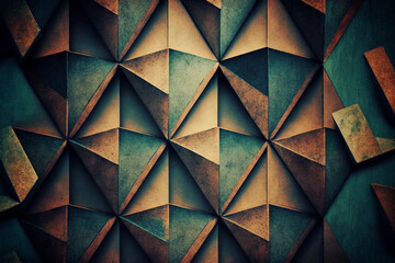 rustic geometric design made by generative ai