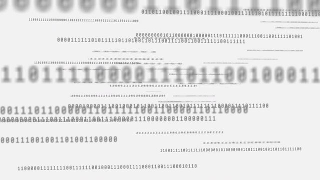 Binary code, animation