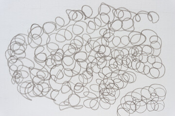 background with freehand pattern design: circular lines