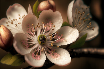 Fototapeta na wymiar cherry blossom flower made by generative ai