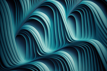 modern abstract blue wave made by generative ai