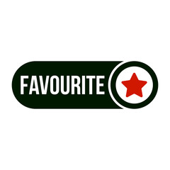 Multi media Favourite Button on Transparent Background