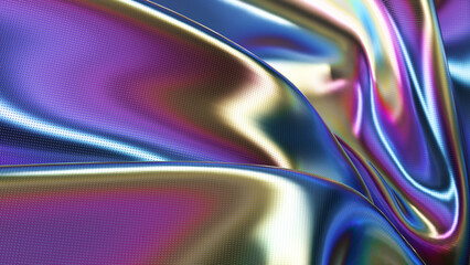 Abstract Holographic Iridescent Wallpaper 4K. Abstract vivid background. - 557594084
