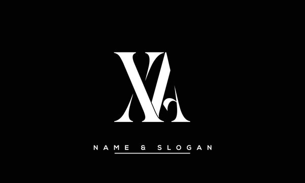 XA,  AX,  X,  A   Abstract  Letters  Logo  Monogram