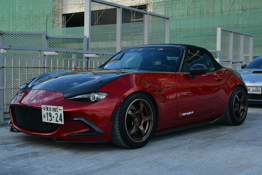Mazda miata mx5 at East side collective car meet in San Juan, Philippines