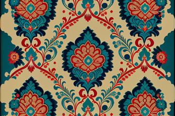 Ottoman Floral pattern texture