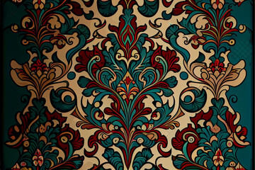 Ottoman Floral pattern texture