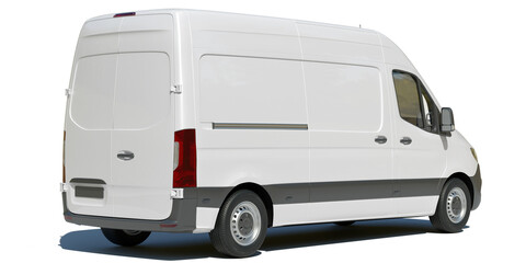 Delivery van branding template