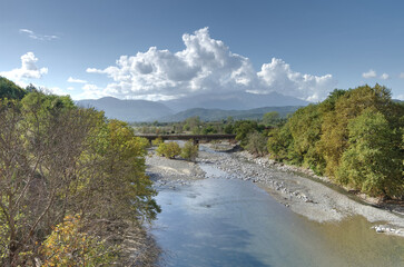 Fototapeta na wymiar Griechenland - Vikos-Aoos Nationalpark - Fluss Aoos