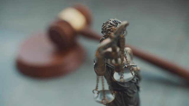 The Statue of Justice - lady justice, Justitia the Roman goddess of Justice