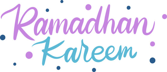 Fototapeta premium ramadhan handlettering decoration