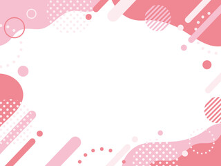 ピンク　母の日　ポップ 　フレーム　背景