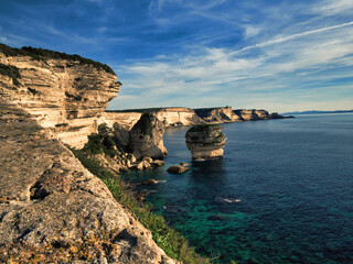 Costa rocciosa a Bonifacio, Corsica