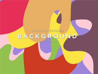 Abstract doodle pattern for background