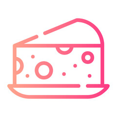 cheese gradient icon