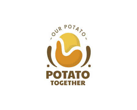 Flat letter L Potato Logo design