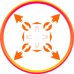 The illustrations and clipart. logo design. illustration of a circle of arrow