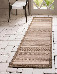 Modern multicoloured hallway entryway runner rug