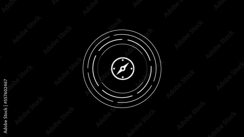 Poster navigation and map line icons set. motion graphics.