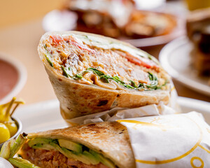 chicken wrap with chipotle dressing