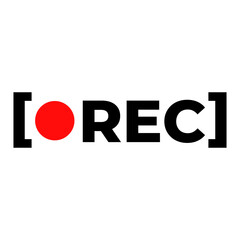 Record Button icon on Transparent Background