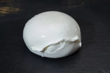 Foto op Plexiglas Сheese collection, one big ball on soft white italian mozzarella bufala cheese © barmalini