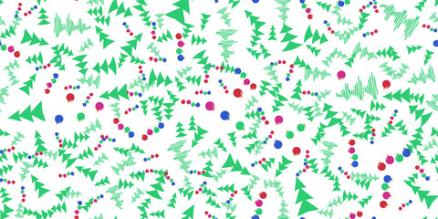 Retro decorative christmas seamless pattern ,Christmas balls, vector Christmas card
