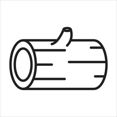 lumber - log - wood plank icon vector design template