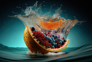 fruit on the sea