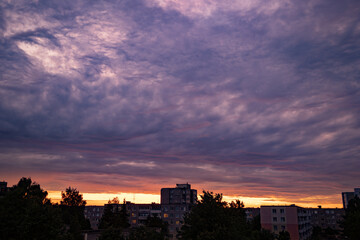 A timelapse of the evening sky after a rainy day.