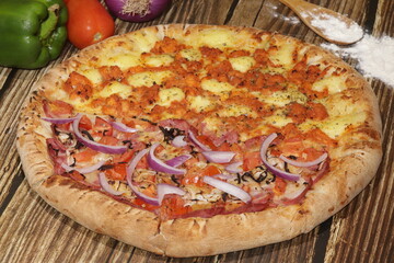 Pizza de Camarão com Pizzaiolo