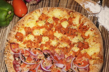 Pizza de Camarão com Pizzaiolo