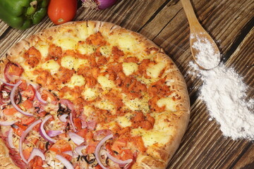 Pizza de Camarão com Pizzaiolo