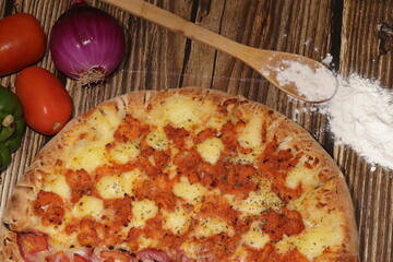 Pizza de Camarão com Pizzaiolo